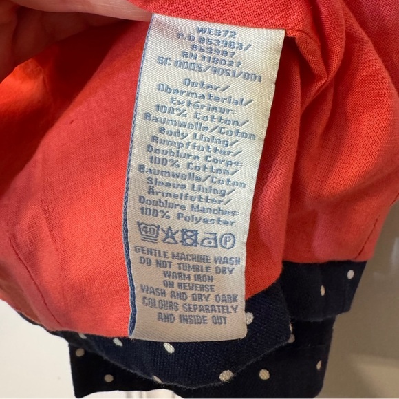 Boden Navy Polka Dot Preppy Lined Blazer size‎ 6 R - Picture 13 of 15